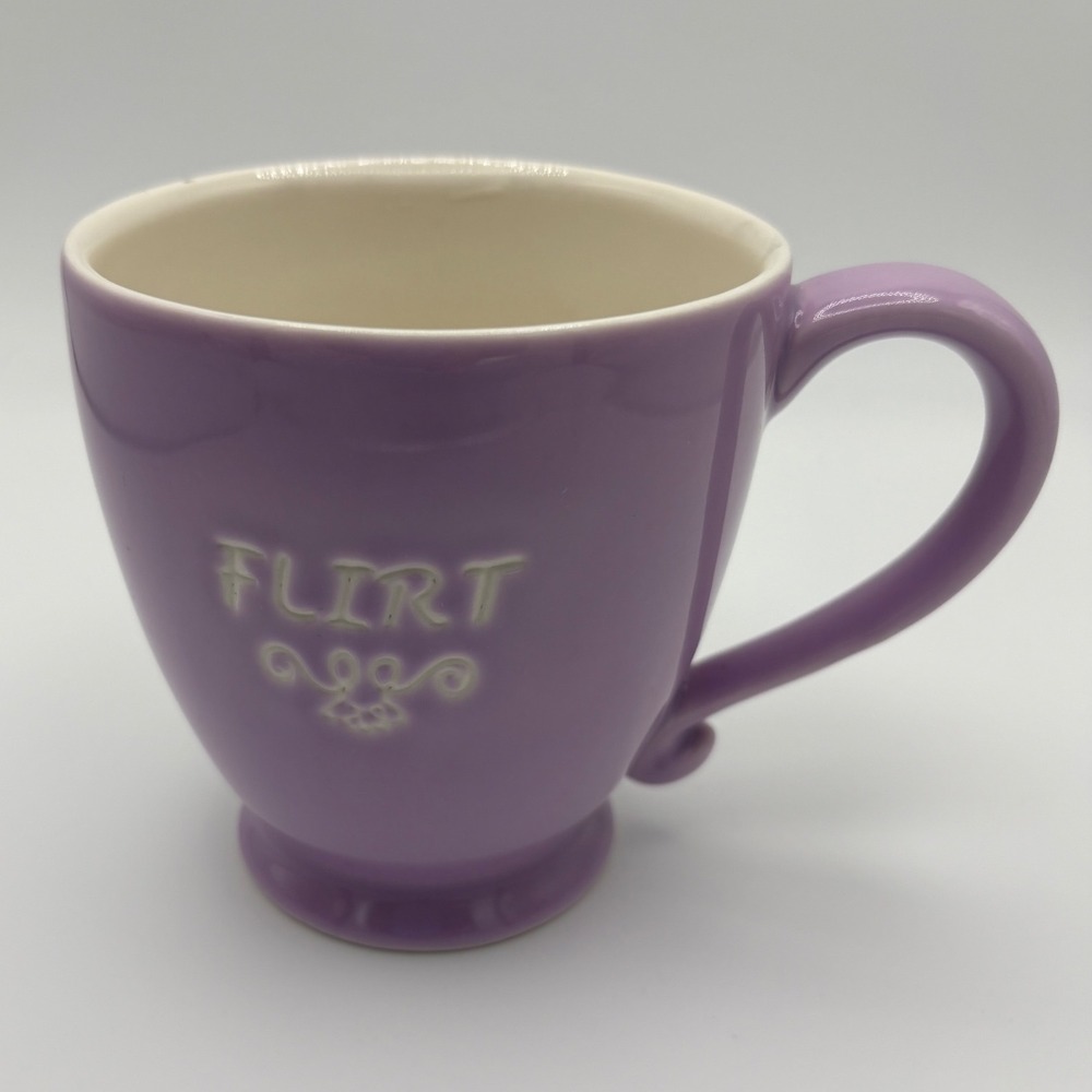 Starbucks Flirt Mug Purple Ceramic 15 oz Coffee Tea Cup 2006
